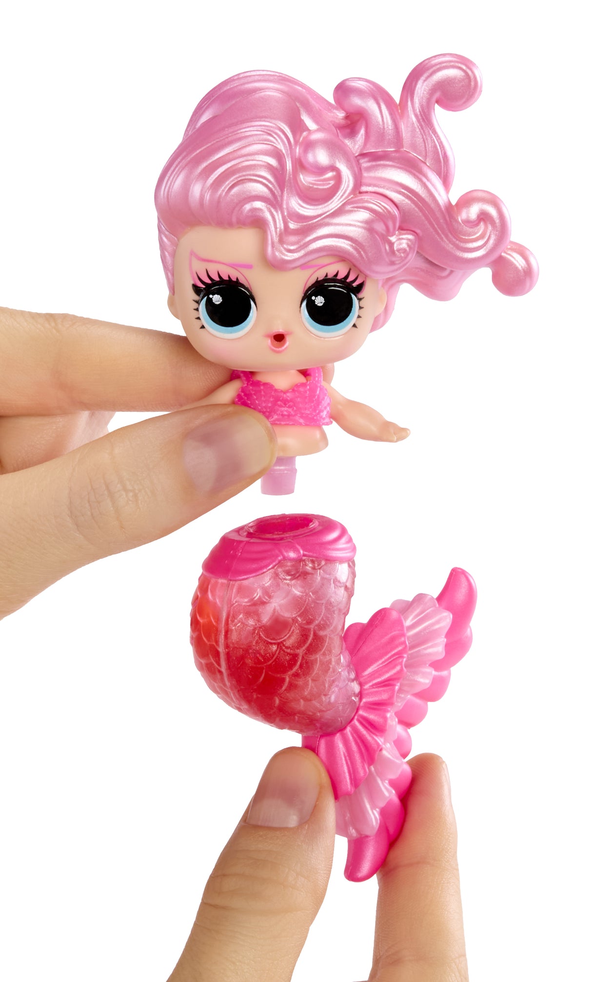 L.O.L. Surprise! - Sirenes - Brillant a Levres a faire soi-meme, Mélangez et créez du Maquillage, 6 Poupées a Collectionner - 4 an