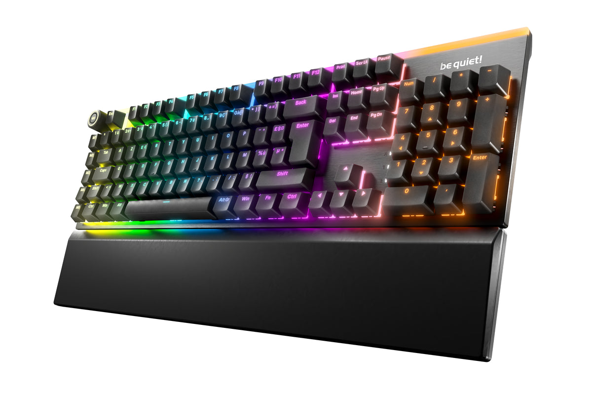 Clavier mécanique Gamer - Silent Tactile - BE QUIET! - Light Mount - FR ISO - ARGB