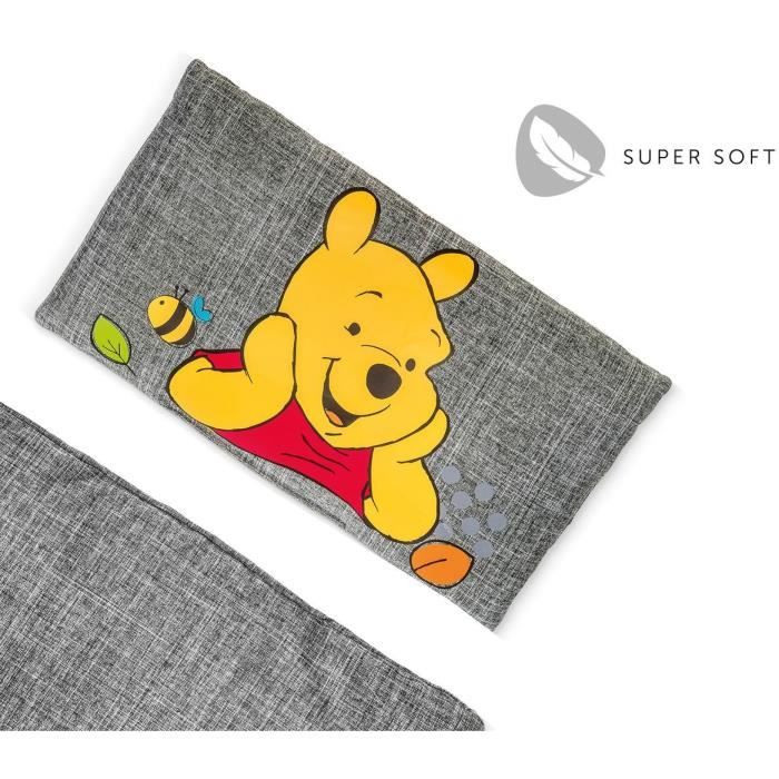 Coussin pour chaise haute - HAUCK - Highchair Pad Deluxe - Winnie l'ourson Gris