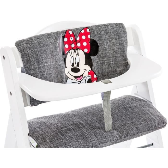 Coussin pour chaise haute - HAUCK - Highchair Pad Deluxe - Minnie Gris