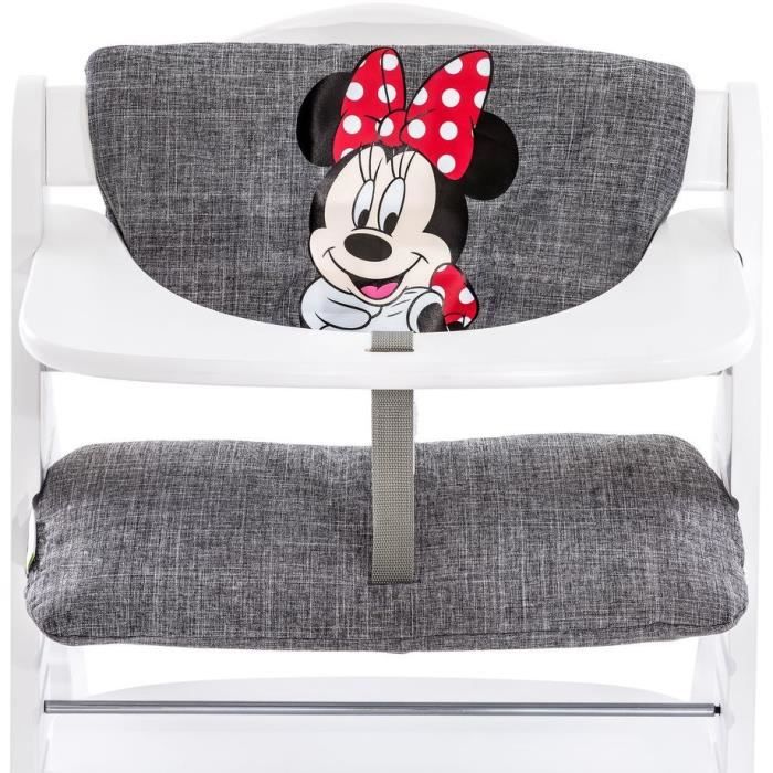 Coussin pour chaise haute - HAUCK - Highchair Pad Deluxe - Minnie Gris