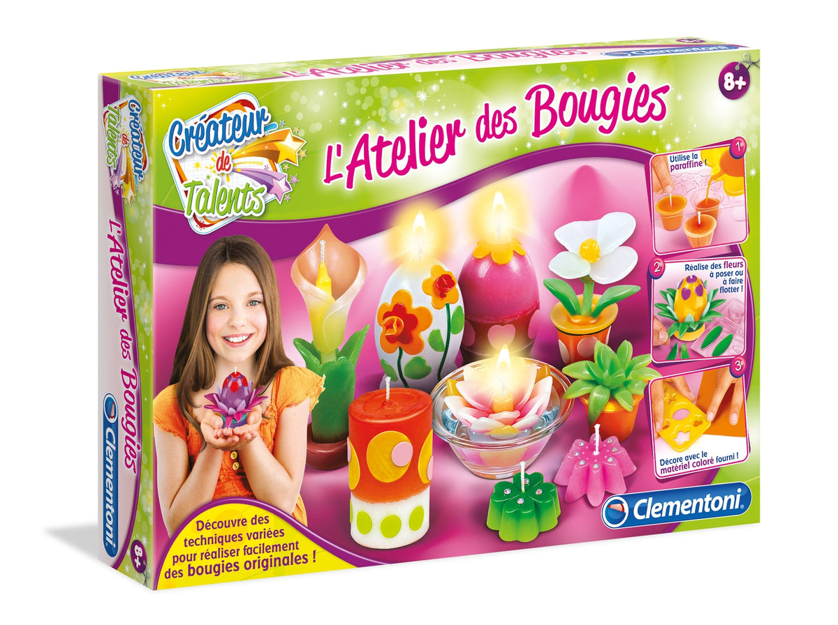 Coffret créatif - Clementoni - L'atelier des bougies - Mixte - A partir de 7 ans