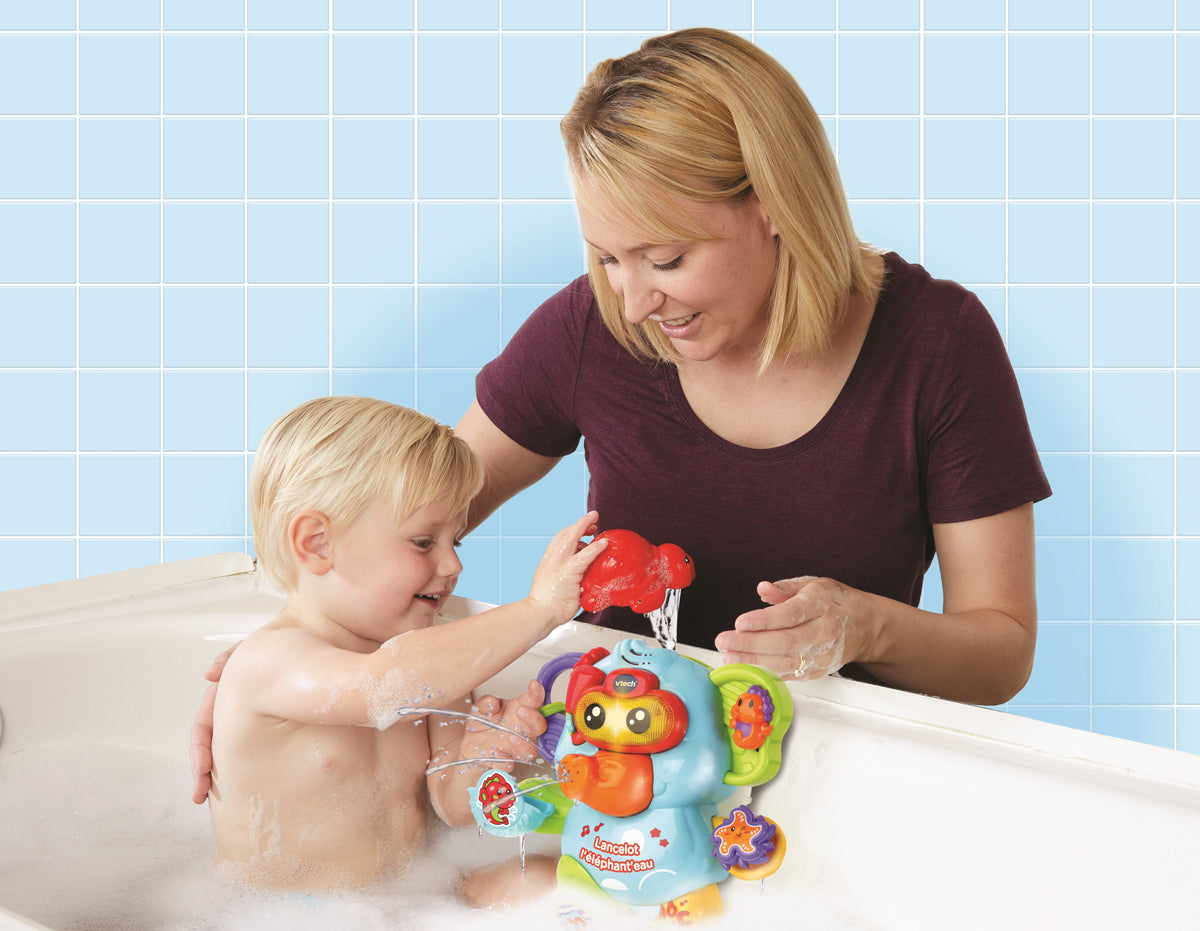 Jouet de Bain VTECH BABY - Lancelot l'Éléphant'eau - Aspergeur d'eau - 12 mois et plus
