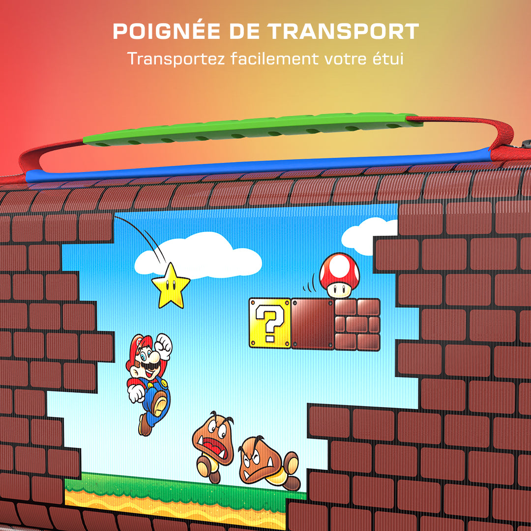 Etui de voyage PlayTrek - Turtle Beach - Mario Bricks - Nintendo Switch 2