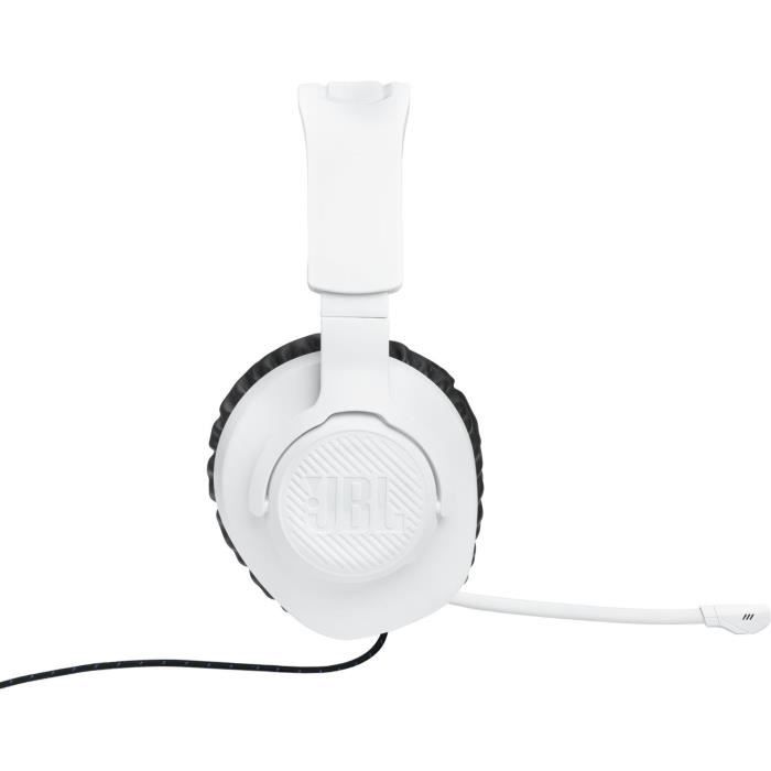 Casque-Micro Gaming - JBL - Quantum 100 Playstation - Filaire - Multiplateforme - Blanc / Bleu