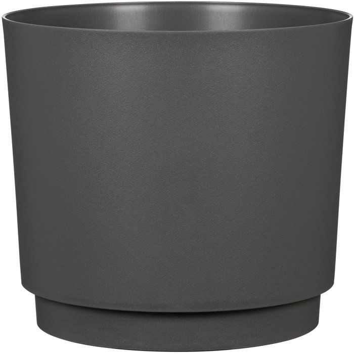 Pot de fleurs rond - DEROMA - 236 - 13 L - Ø 29 cm - Noir