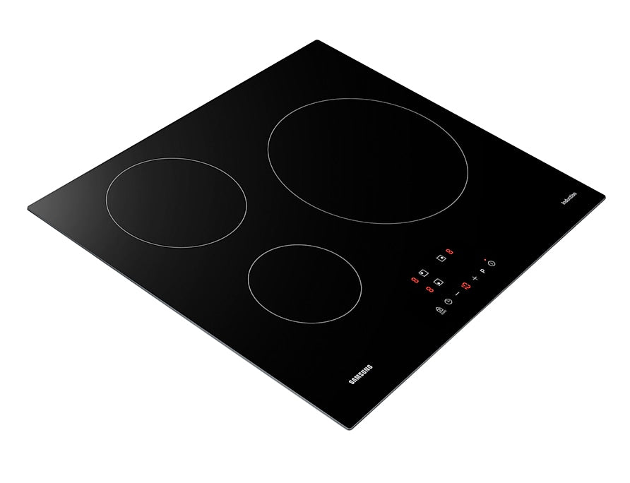 Plaque de cuisson induction - SAMSUNG - 3 zones - L59 x P57 cm - NZ63M3NM1BB/UR - 7200 W - Revetement verre - Noir