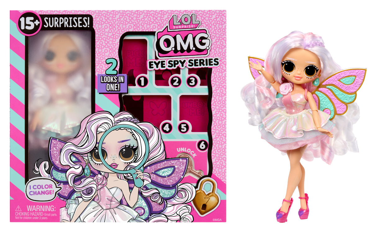 L.O.L. Surprise! - OMG Eye Spy Series - Fairy - 1 Poupée, Vetements, Accessoires, Indices a Résoudre, Surprises a Découvrir