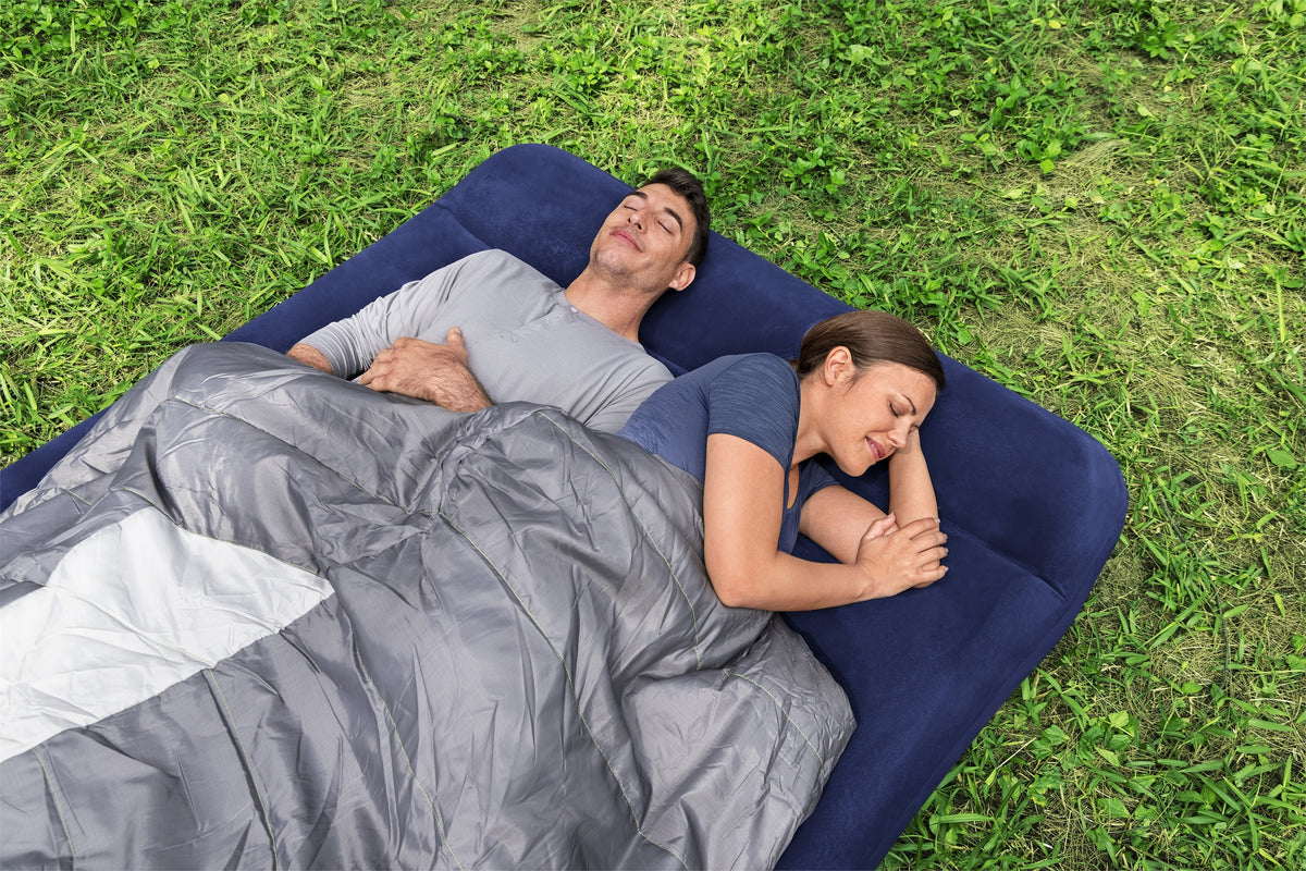 Matelas gonflable camping - BESTWAY - 67225 - 2 places - 1,91m x 1,37m x 22cm - Avec pompe a pied intégrée