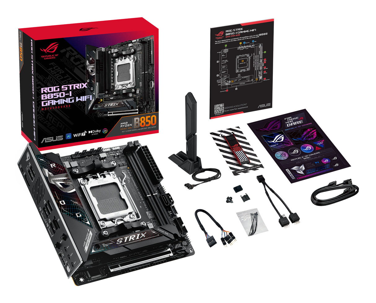 Carte mere - ASUS - ROG STRIX B850-I GAMING WIFI - AMD B850 - Emplacement AM5 mini ITX