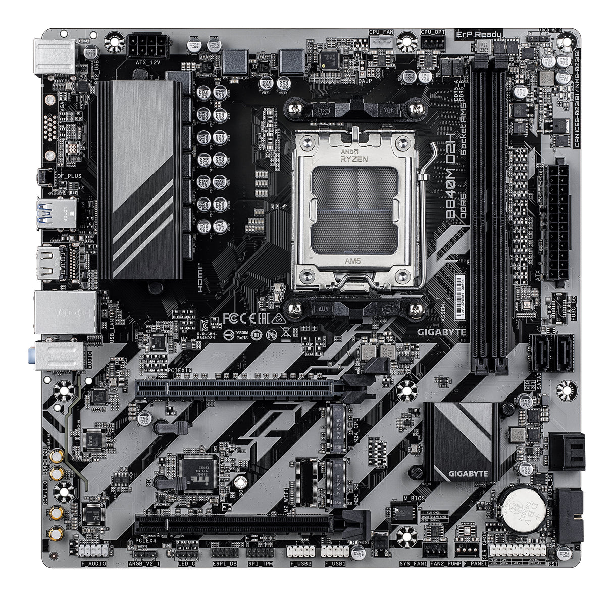 Carte Mère Gigabyte B840M D2H (AM5) Micro ATX