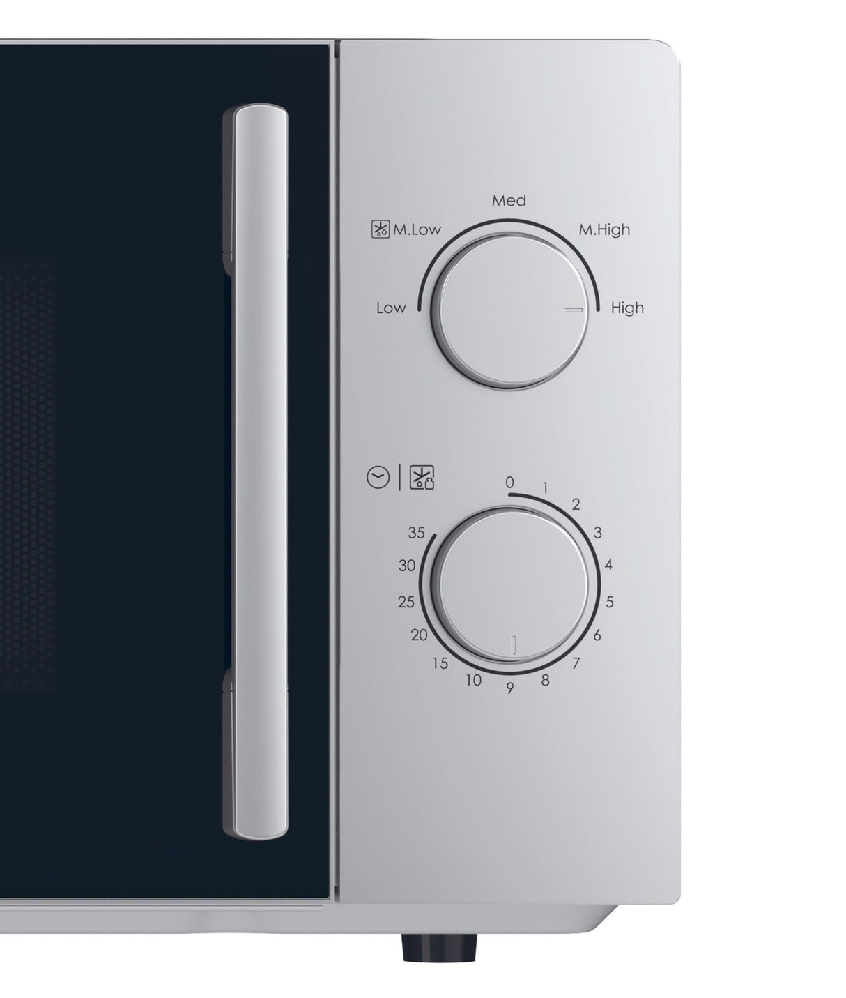 Micro-ondes CANDY CMW20SMSLI - 20L - MO : 700W - UI mécanique - 5 niveaux de puissance - Silver