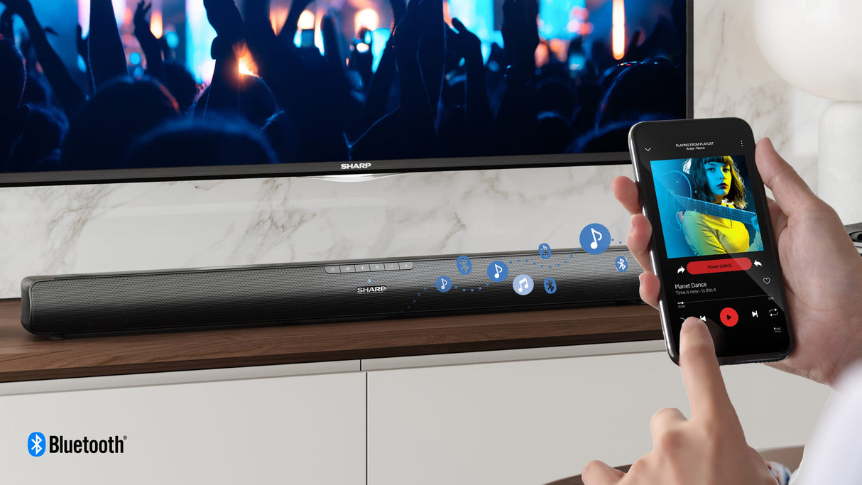 Barre de son SHARP HT-SB100 -Bluetooth 5.1 - 75W - HDMI - Noir