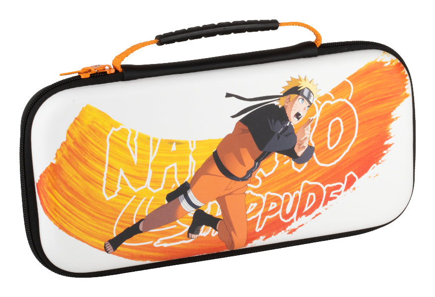 Housse de protection et transport - KONIX - Naruto Shippuden Nintendo Switch 2 - Rangement accessoires - Motif Naruto - Blanc