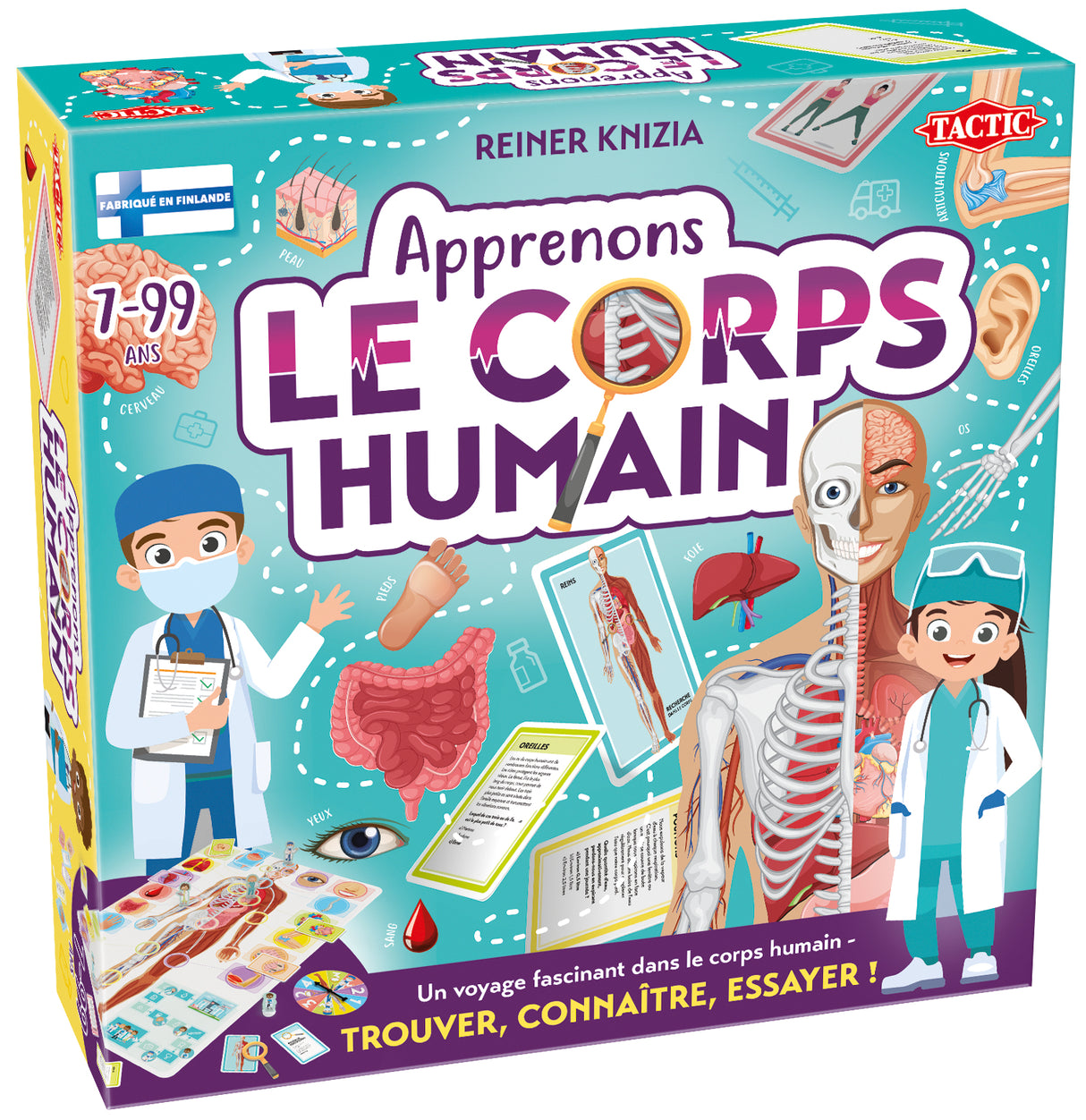 Apprenons le corps humain - Jeu éducatif - TACTIC - 2 joueurs et plus - Des 7 ans