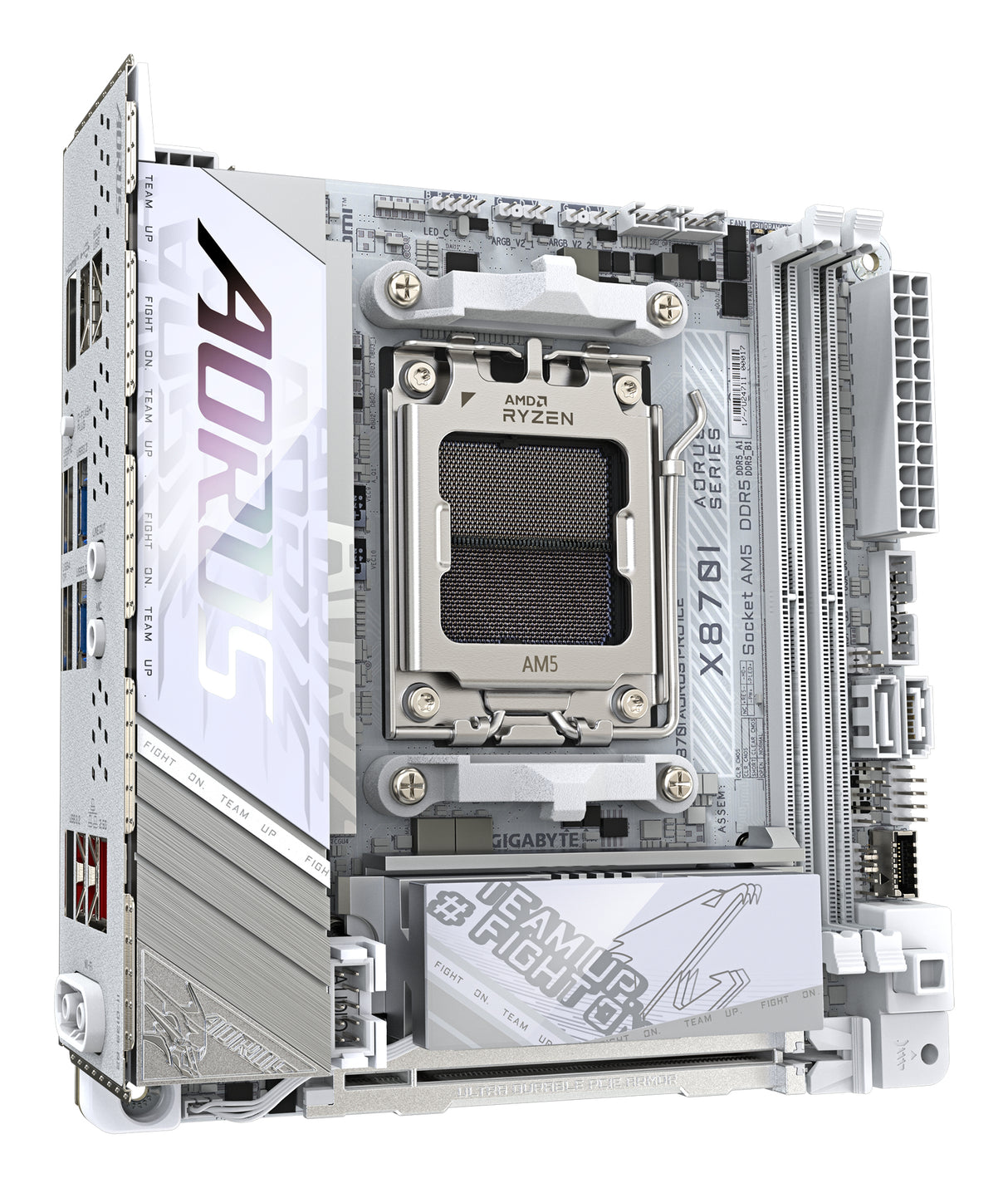 Carte mere - GIGABYTE - X870I AORUS PRO ICE - Format Mini-ITX - Chipset AMD X870 - DDR5 & PCIe 5.0 - WiFi 7