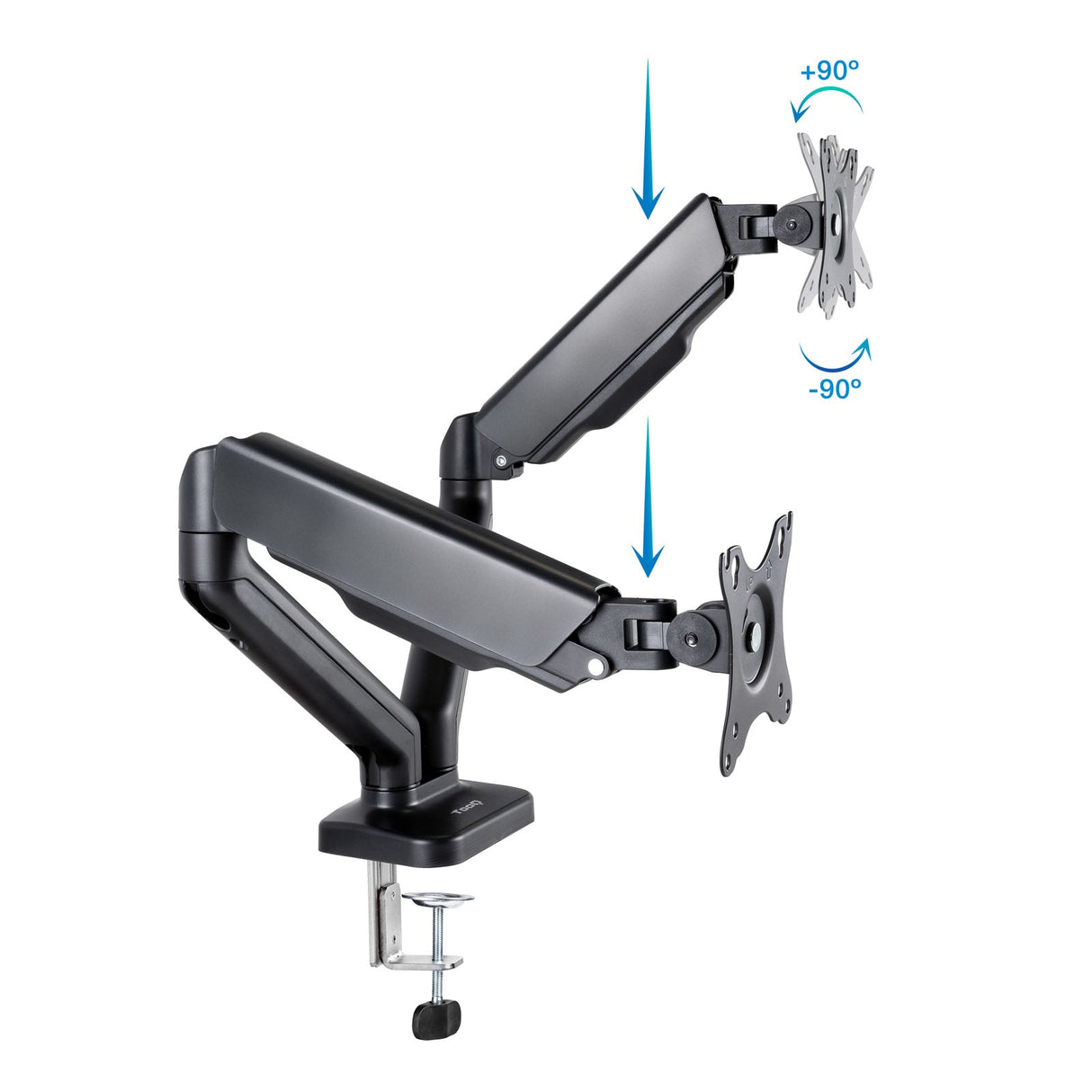Support double-écran é fixer Tooq DB5132TNR 17"-32" (9kg max) (Noir)