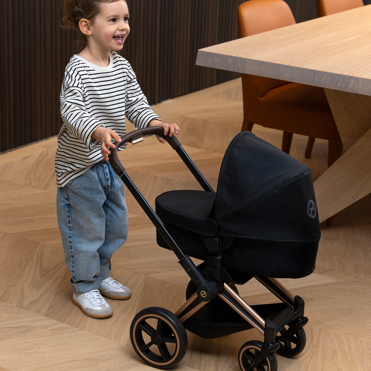 Landau 3-en-1 - COROLLE - Cybex Priam - Pour poupons de 36 a 42 cm - Gris - Des 3 ans
