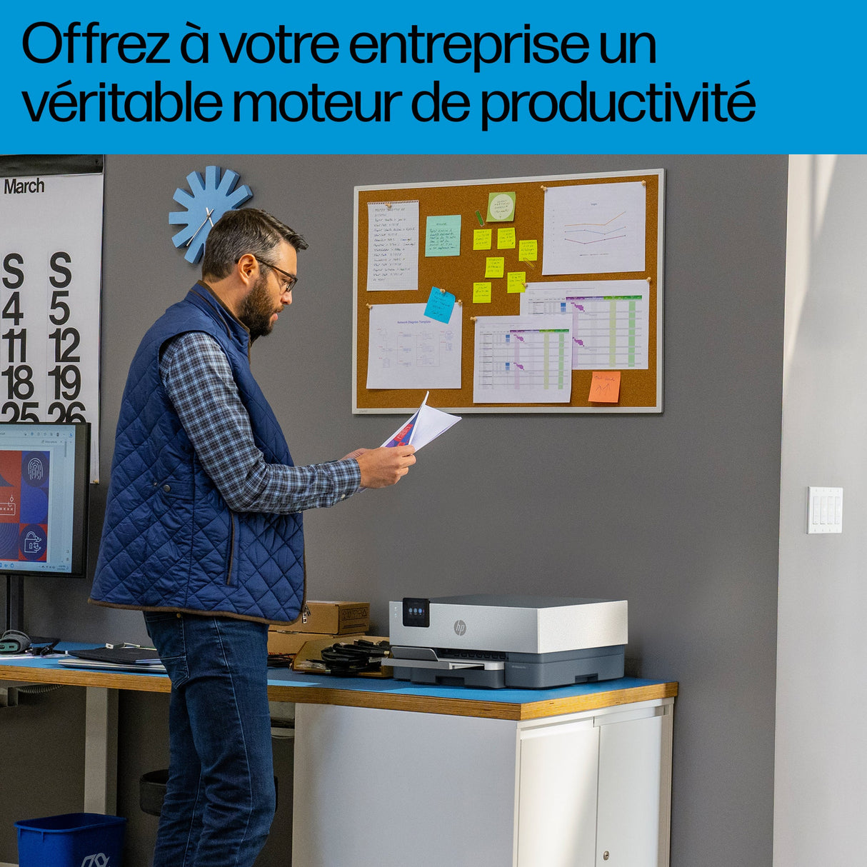 Imprimante Monofonction HP OfficeJet Pro 9110B (Noir/Blanc)
