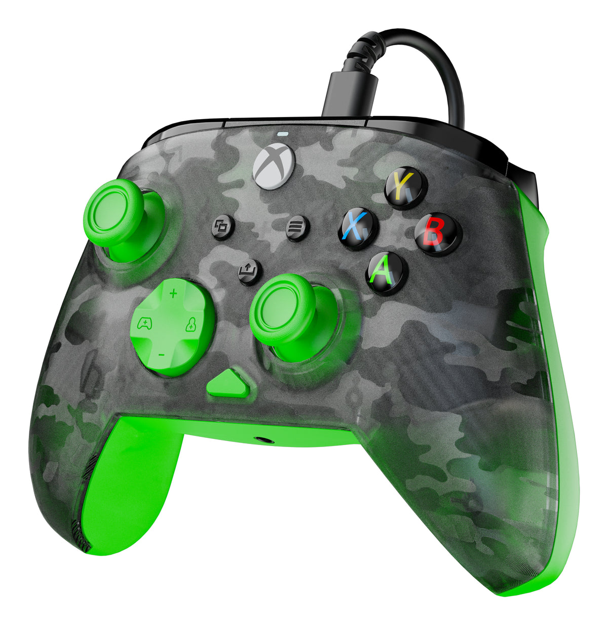 Manette de jeu - Xbox Series X|S, Xbox One et PC - Rematch Core - RGB - Filaire - Camouflage Noir / Vert - TURTLE BEACH