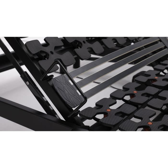 Ensemble relaxation matelas + sommiers électriques 2x80x200cm - Mousse - Ferme - ECLIPSE Fabrication française