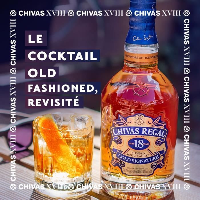 Chivas Regal - 18 ans - Whisky Ecossais - 40,0% Vol. - 70cl