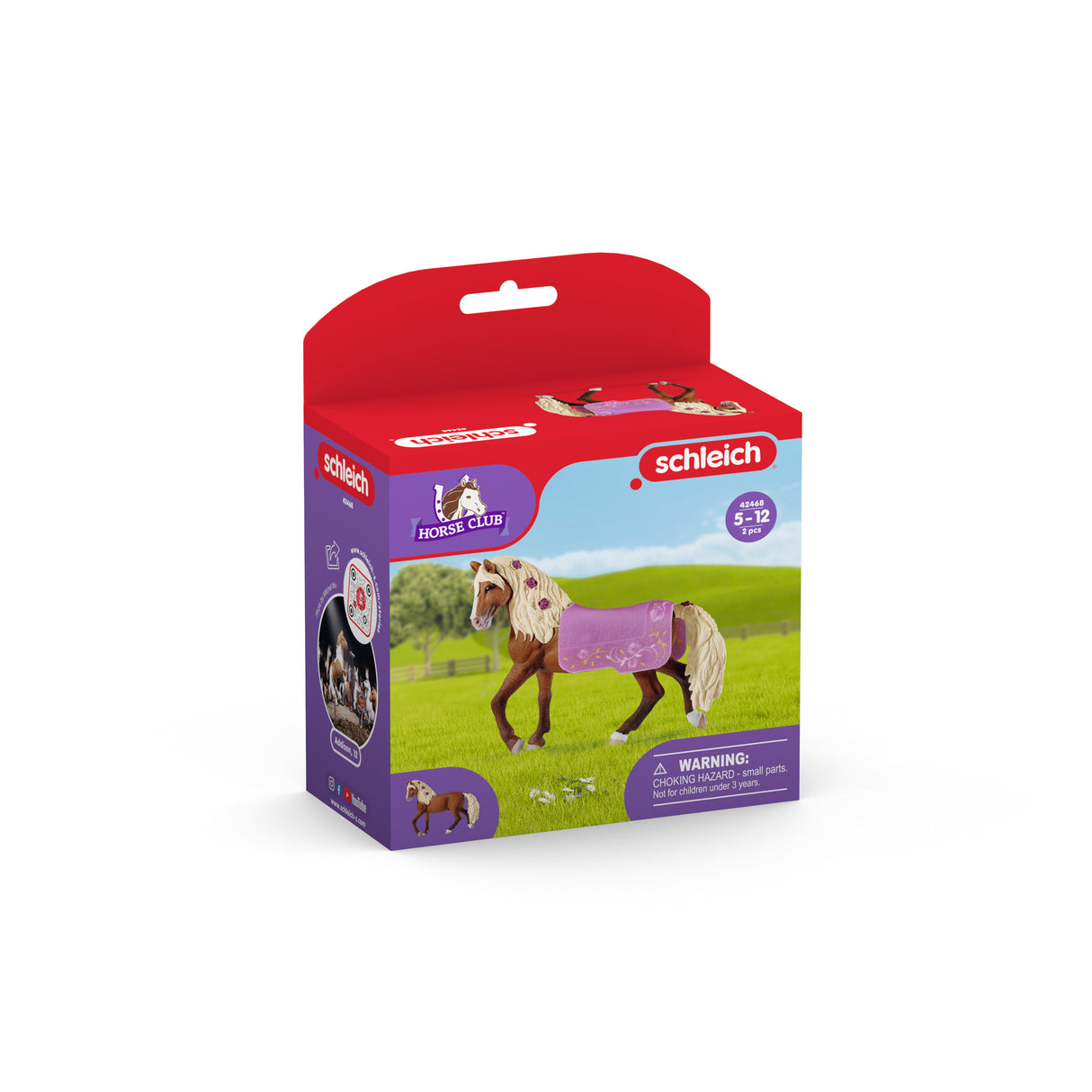 Étalon Paso Fino Spectacle équestre, coffret schleich avec 1 cheval schleich et 1 couverture, coffret figurines pour enfants des 5