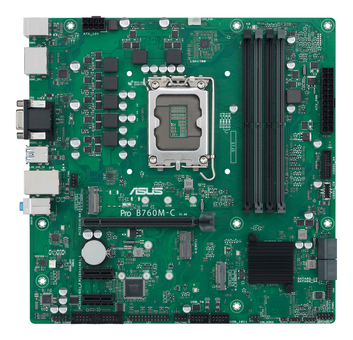 Carte mere - ASUS - PRO B760M-C-CSM - Intel B760 LGA 1700 micro ATX