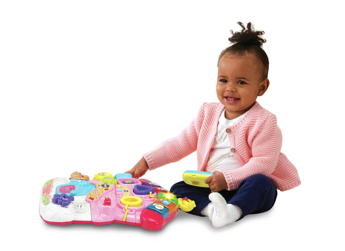Trotteur parlant 2 en 1 VTECH - Super Trotteur - Rose pour bébé de 9 a 36 mois