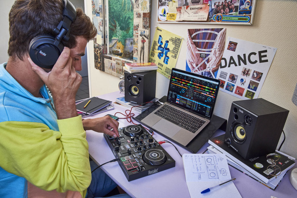HERCULES DJLEARNING KIT MK2 - Kit DJ tout-en-un pour apprendre a mixer - Logiciels et tutoriels inclus