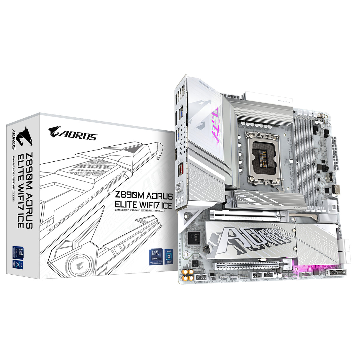 Carte mere - GIGABYTE - Z890M AORUS ELITE WIFI7 ICE