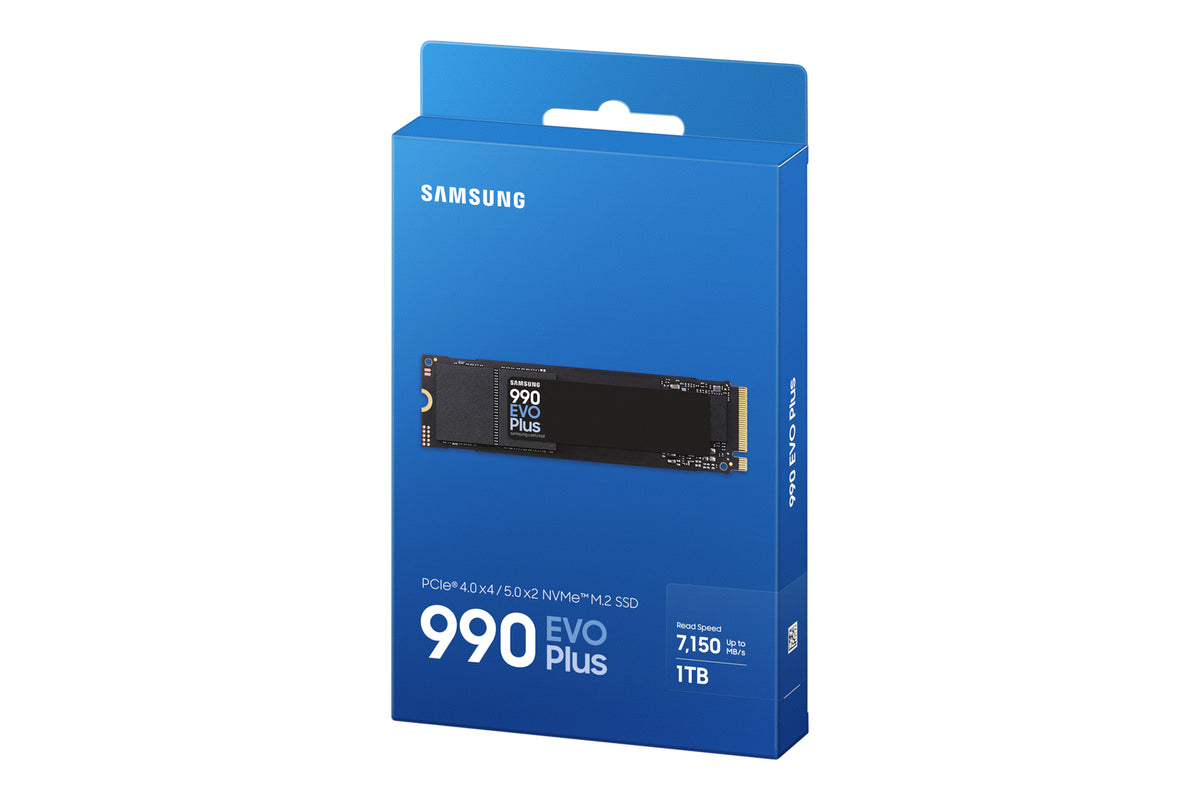 SAMSUNG - 990 EVO Plus - SSD Interne - 1 To - NVMe M.2 PCIe 4.0x4 - Vitesse lecture jusqu'a 7 250 Mo/s