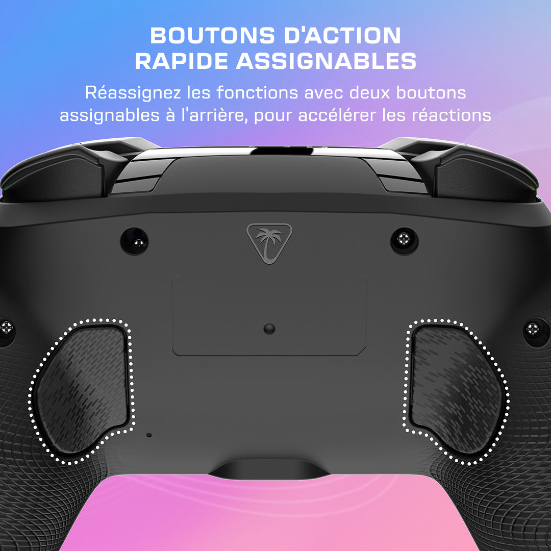 Manette de jeu - Nintendo Switch 2 - Afterglow Wave - RGB - Sans fil - Noir - Turtle Beach
