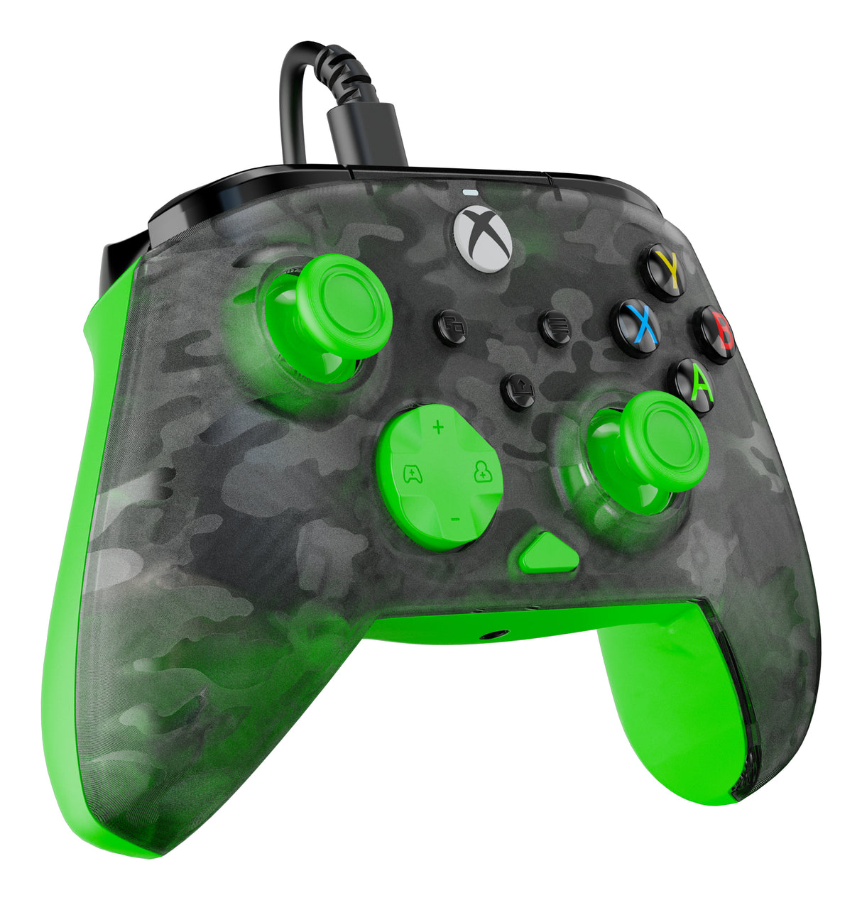 Manette de jeu - Xbox Series X|S, Xbox One et PC - Rematch Core - RGB - Filaire - Camouflage Noir / Vert - TURTLE BEACH