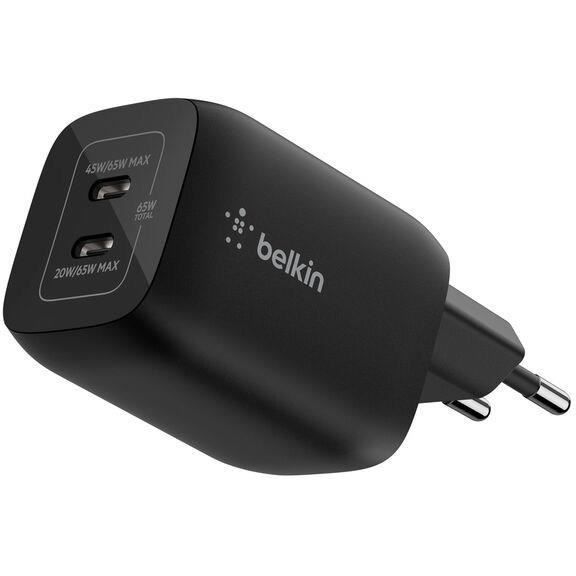 Chargeur secteur double port USB-C - BELKIN - 65 W - Nintendo Switch 2 - Noir