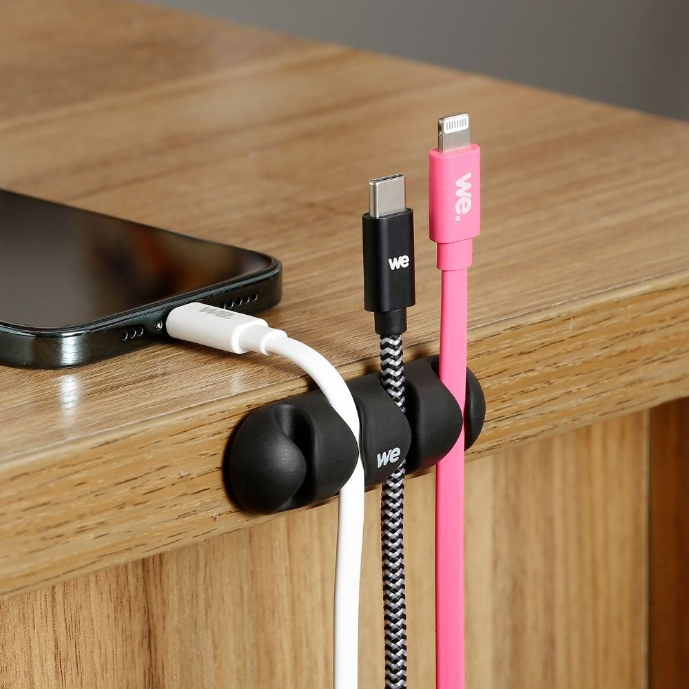 WE Organisateur de c bles pour bureau ou voiture - 4 emplacements x 2pcs - en si