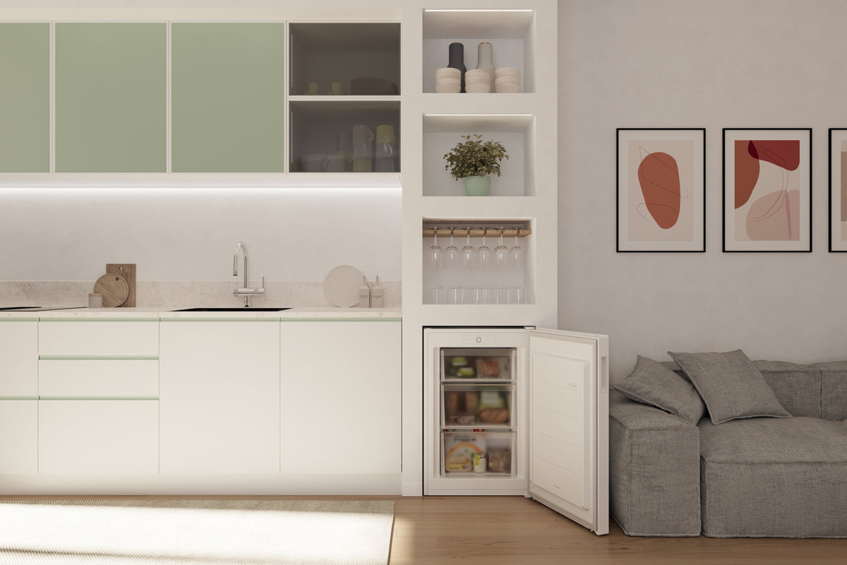 Congélateur CANDY CNUQ2L58EW - Low Frost - Classe E - 37 dB(A) - 90 L - Autonomie 12h