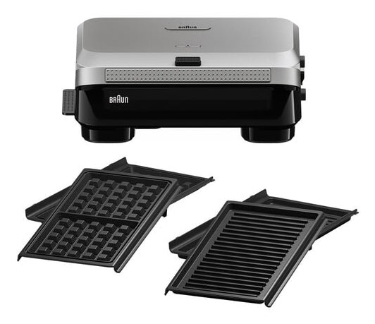 Grill - BRAUN - Sandwich Maker 5 SM5006 - 800 W - Inox / Noir