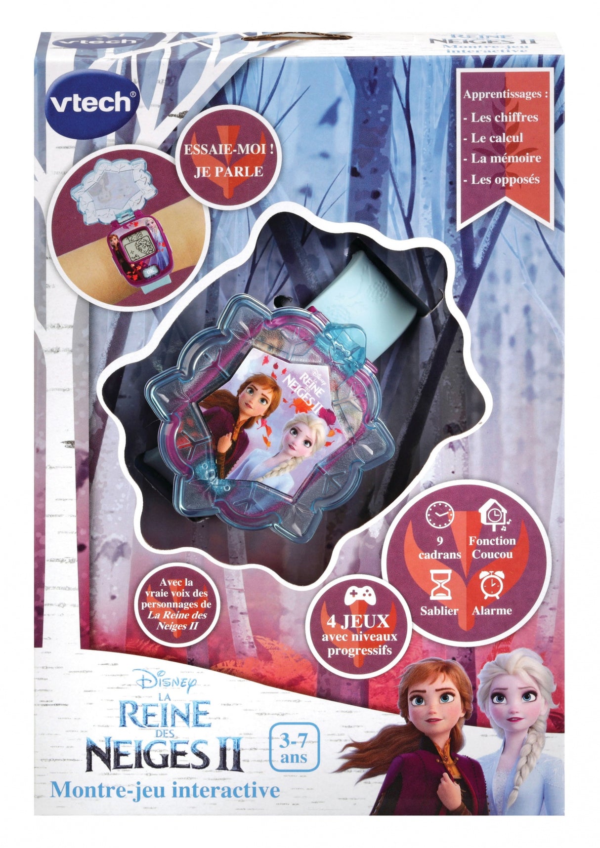 Montre-Jeu Interactive VTECH La Reine des Neiges 2 d'Elsa - Pour Enfant de 3 a 7 ans - Garantie 2 ans