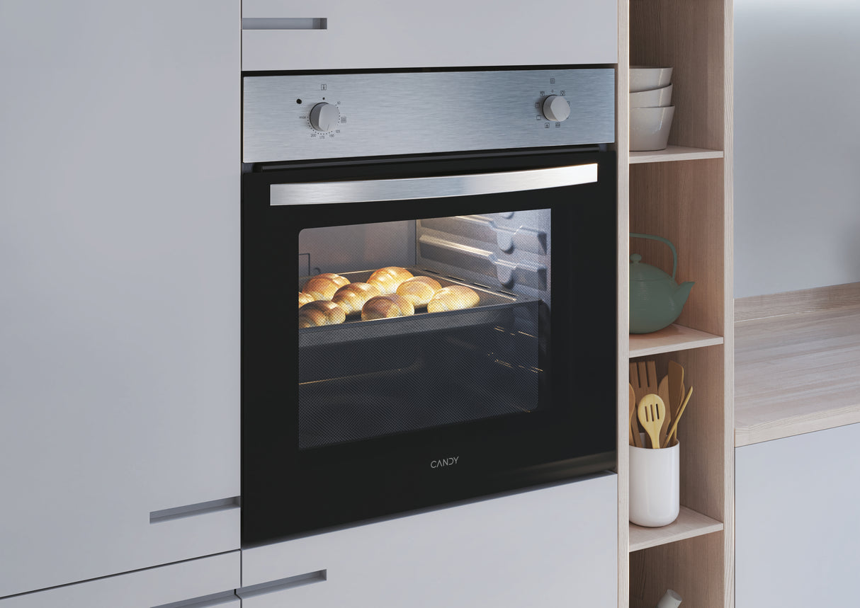 Four encastrable - Convection naturelle - CANDY FIDC X100 - 70L - Inox et noir - Classe A