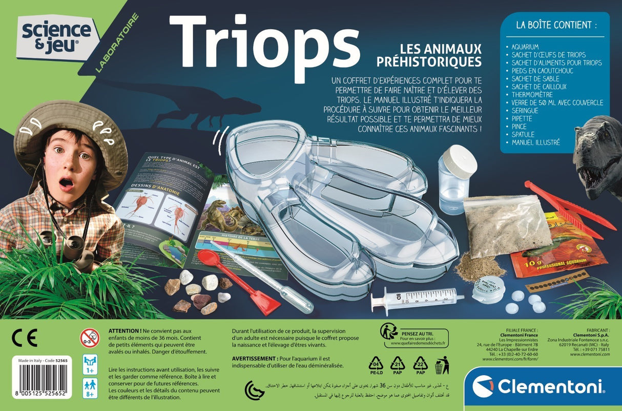 Triops, les animaux préhisto - Clementoni - Science & Jeu - Jeux Scientifiques