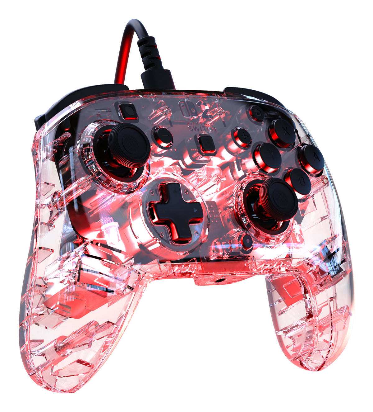 Manette de jeu - Nintendo Switch 2 - Afterglow - RGB - Filaire - Transparent - Turtle Beach