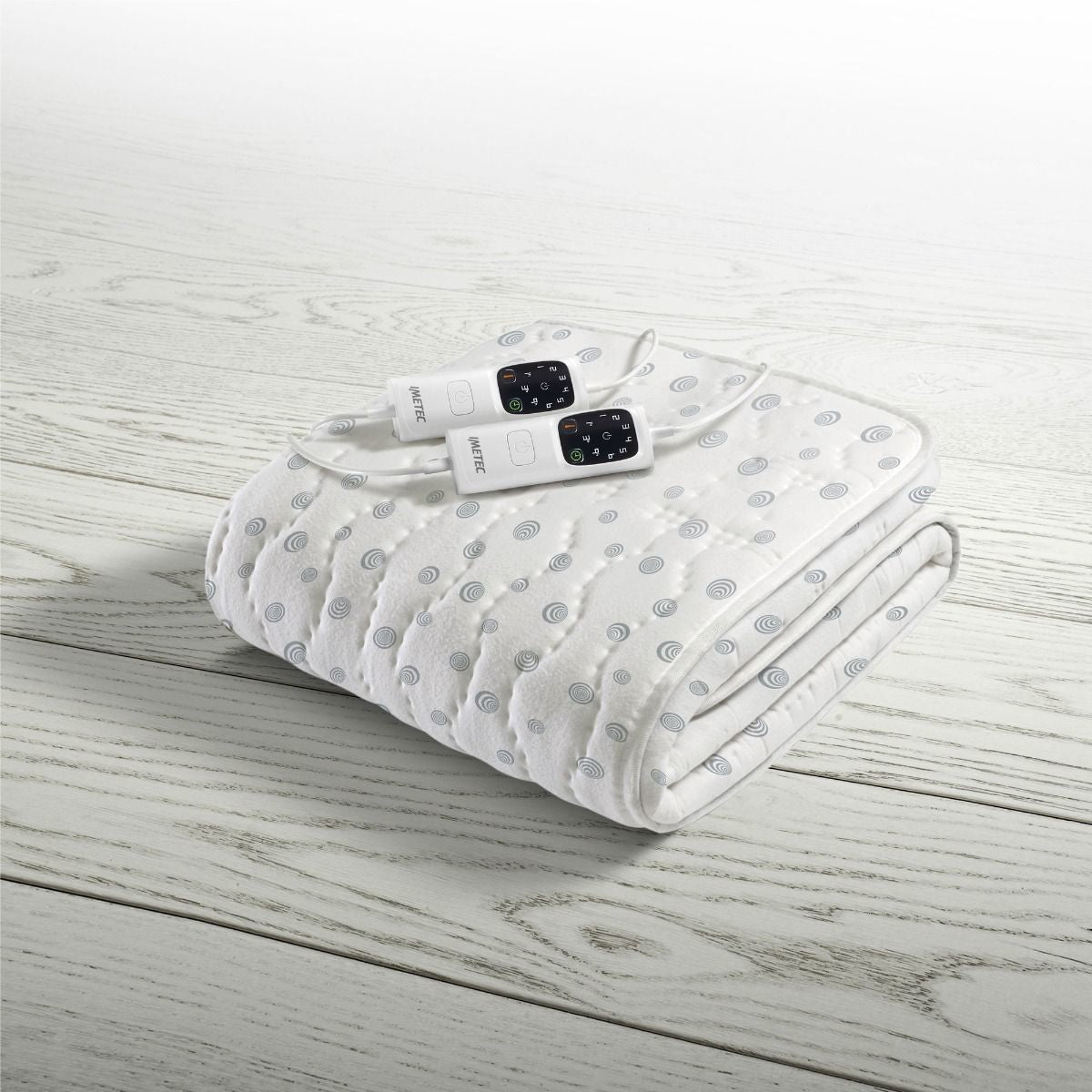 Surmatelas Chauffant - Imetec - 2 Places Adapto, 150x160 cm - 6 Températures Chauffage Rapide - 100% Coton - Température Constante