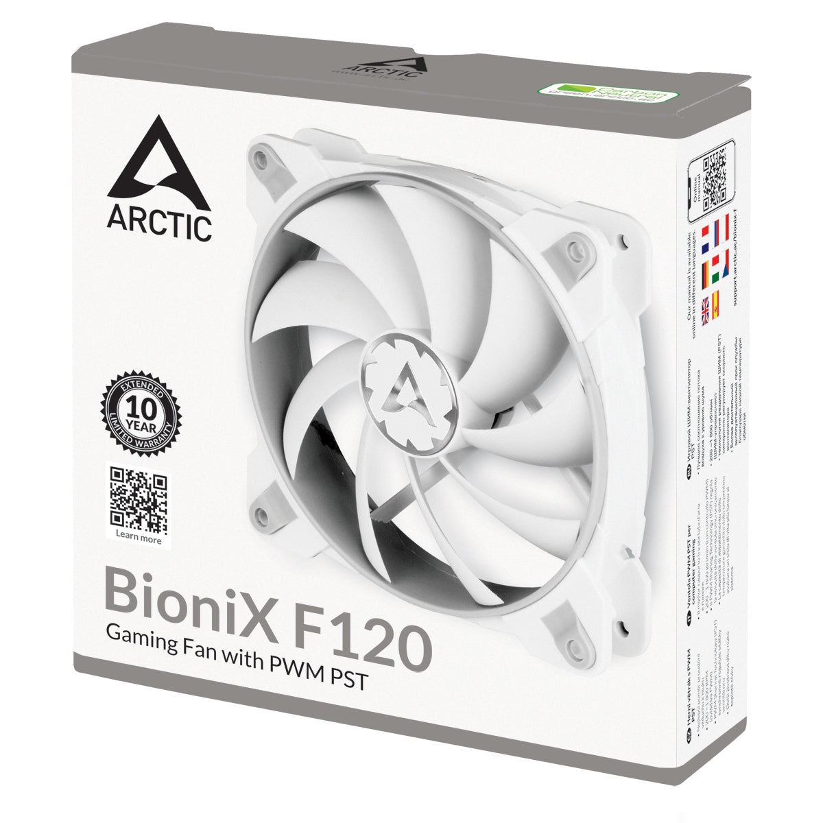 Ventilateur de boitier Arctic BioniX F120 - 12cm (Blanc/Gris)