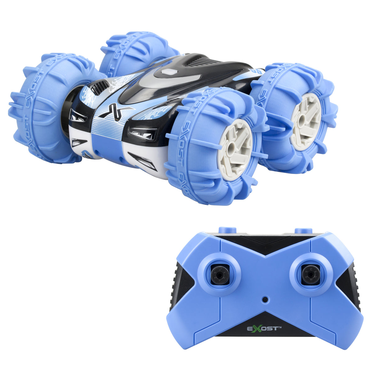 Voiture télécommandée amphibie EXOST 360 AQUACROSS - Tout terrain - Batterie rechargeable USB - Des 5 ans
