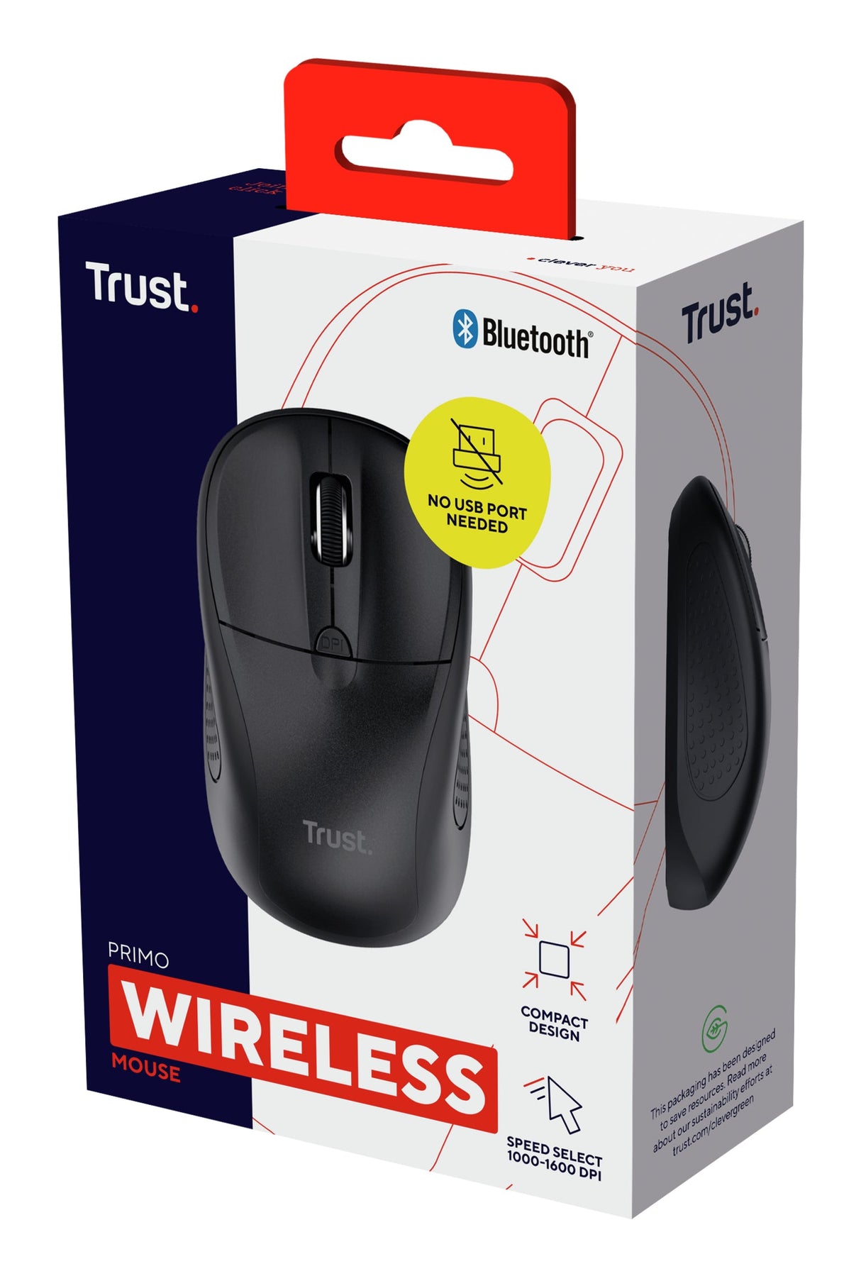 Souris sans fil Bluetooth Trust Primo (Noir)