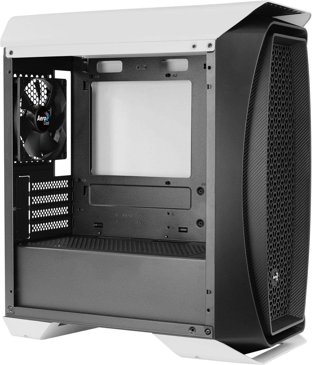 Boitier Mini Tour Micro ATX AeroCool Aero One Mini avec panneau vitré (Blanc)