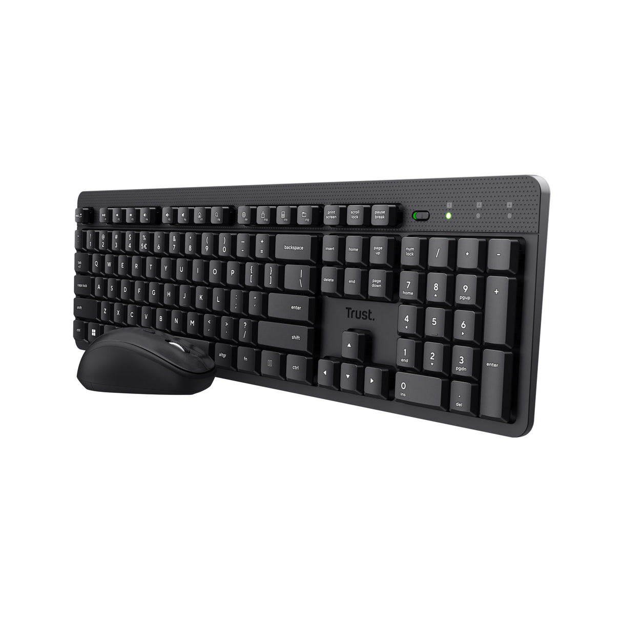 Pack 2en1 (Clavier/Souris) silencieux sans fil Trust Ody II (Noir)