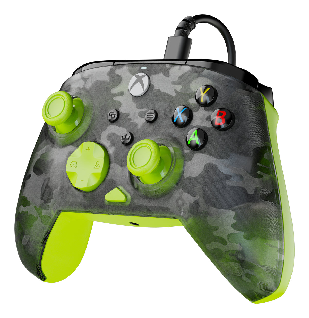 Manette de jeu - Xbox Series X|S, Xbox One et PC - Rematch Core - RGB - Filaire - Camouflage Noir / Jaune - TURTLE BEACH