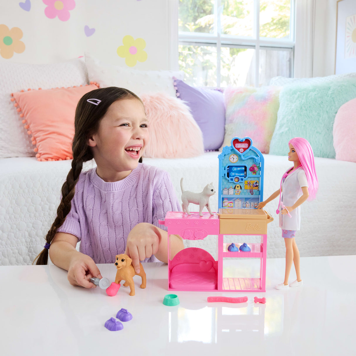Barbie - Coffret La Clinique vétérinaire de Barbie - Poupée et accessoires - Barbie - JFX93